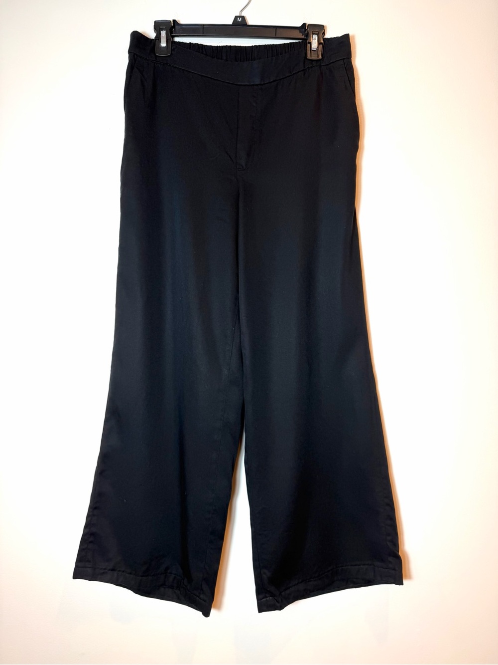Banana Republic Factory Hayden Black Wide-Leg Pants High-Rise Medium